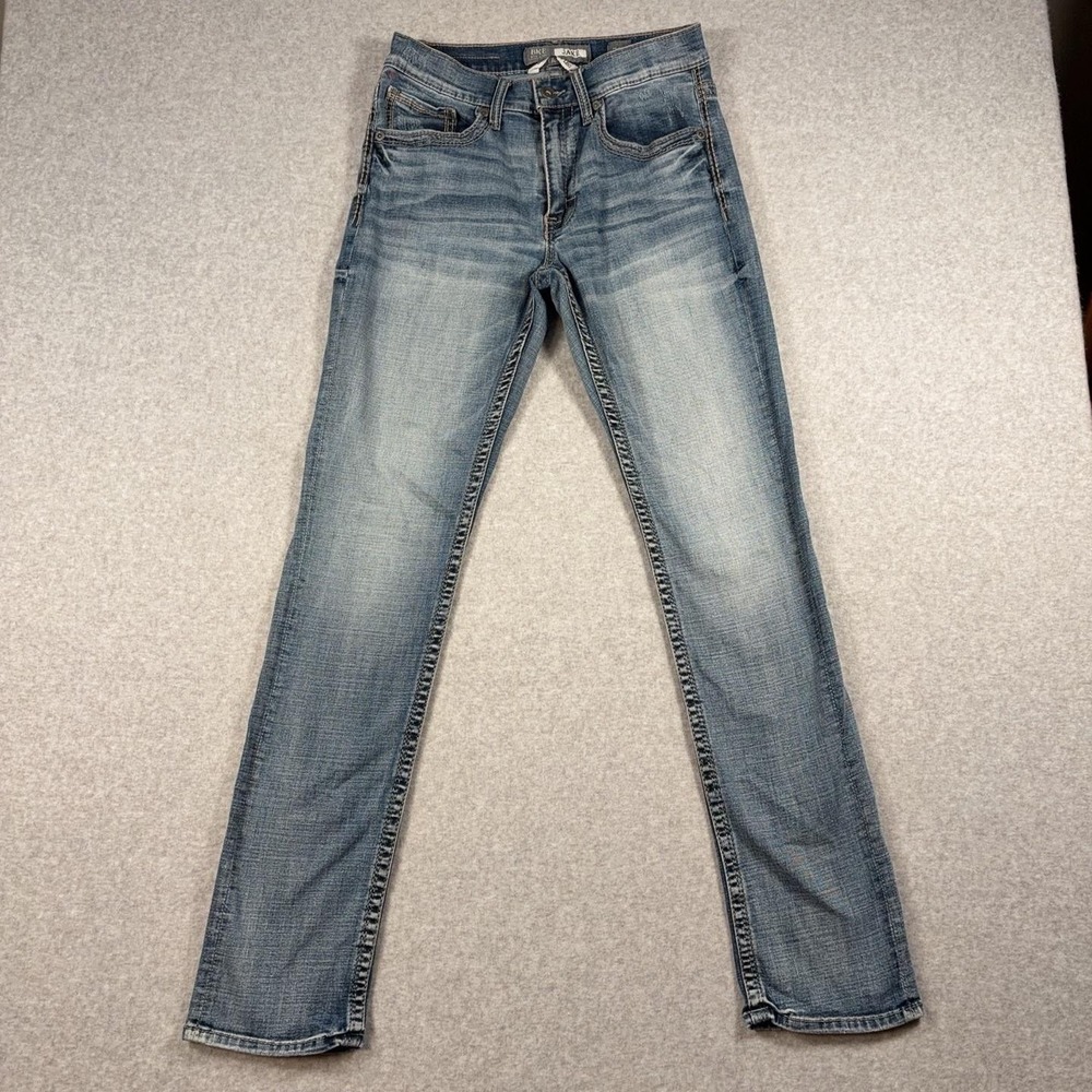BKE Jake Jeans Mens 32x31 Medium Wash Blue Straight Leg Stretch Denim Casual